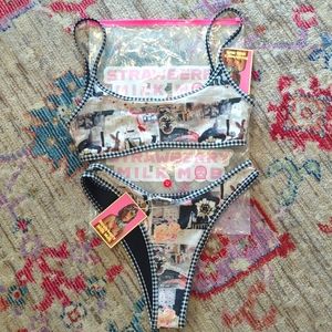 Strawberry Milk Mob XS 'Big Apple' bikini